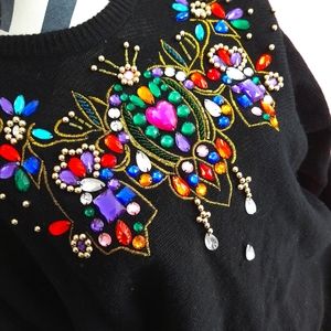Beaded sweatshirt